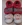Zapatilla gris/fucsia buhos - Imagen 1
