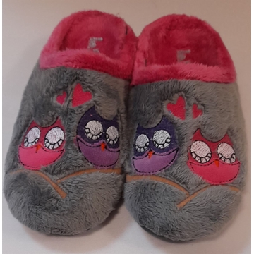 Zapatilla gris/fucsia - Imagen 1