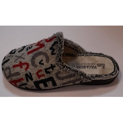 Zapatilla gris letras - Imagen 2