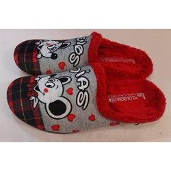 Zapatilla gris/rojo ratones - Imagen 2