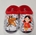 Zapatilla lobo perla-rojo - Imagen 1
