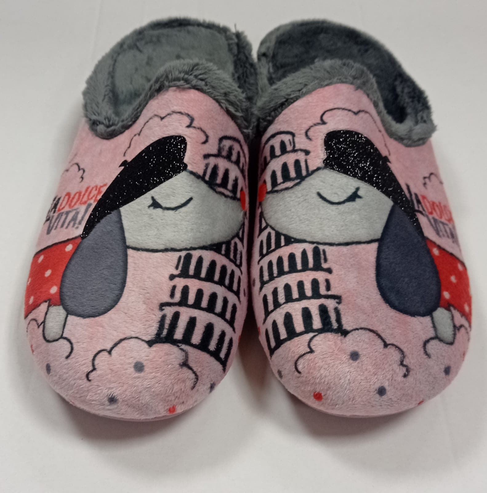 Zapatilla malva/marengo - Imagen 1