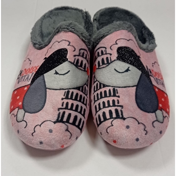 Zapatilla malva/marengo - Imagen 1