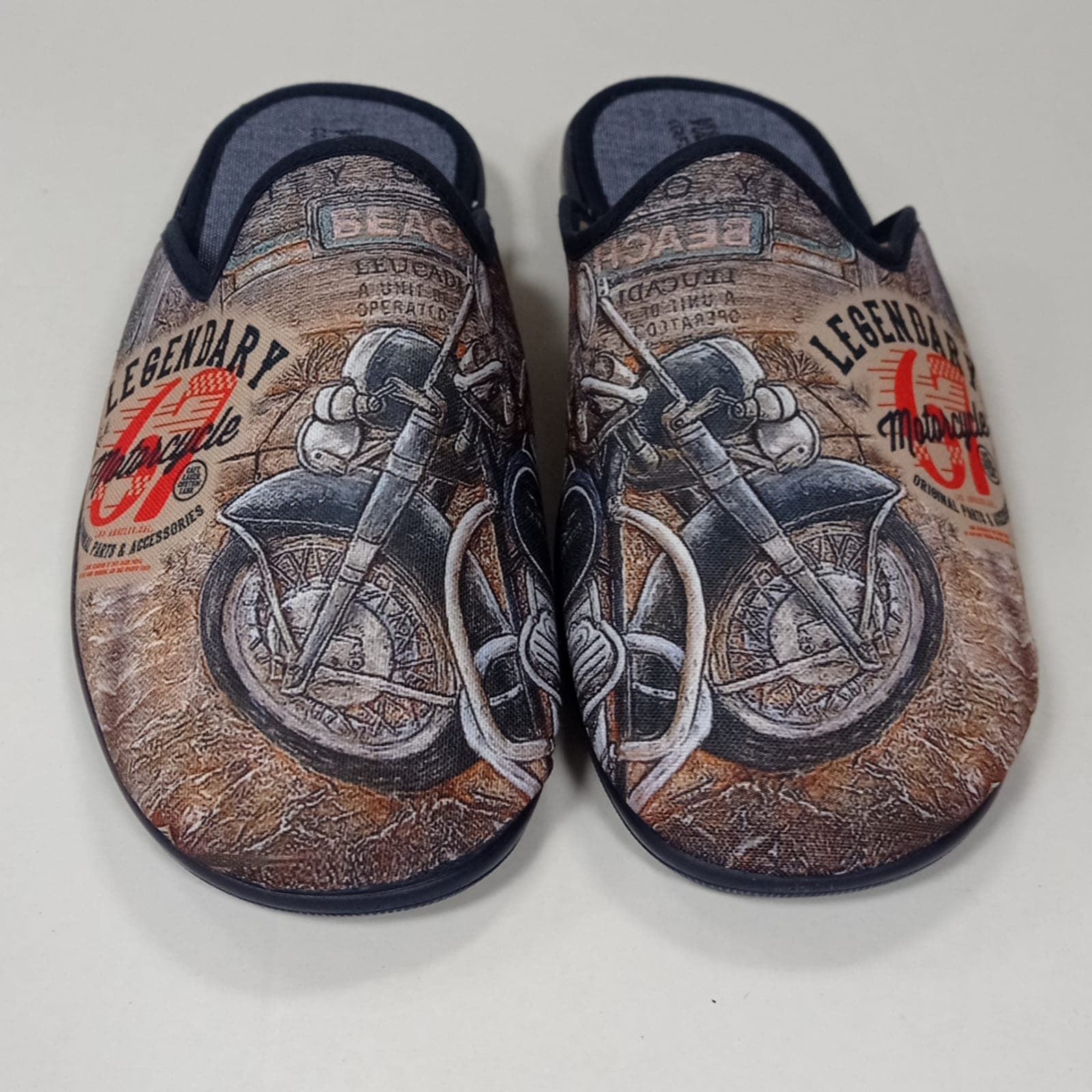 Zapatilla moto azul - Imagen 1