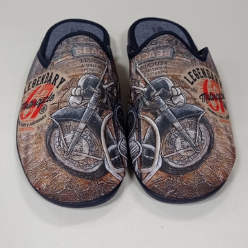 Zapatilla moto azul - Imagen 1