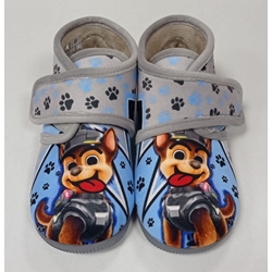 Zapatilla perrito gris - Imagen 1